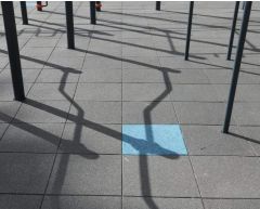 Fallmatte SBR gummiheller 1,97 m