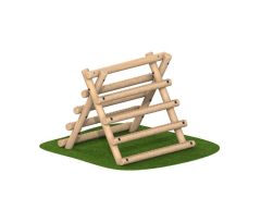 Lavt klatrestativ med to sider