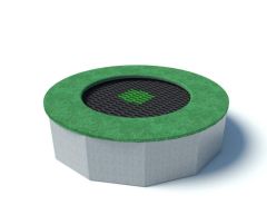 Hoppekula rund trampoline