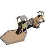 Lekestativ med sandkasse Carlo